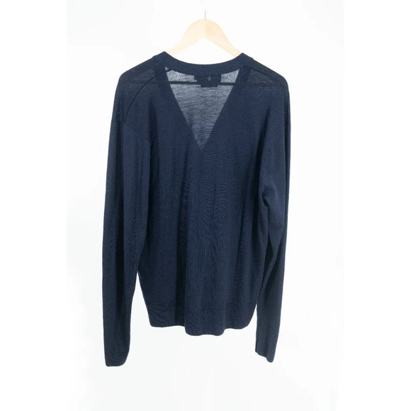 Polo Ralph Lauren Vintage 100% Wool Navy blue Cardigan | Medium - Picture 3 of 3